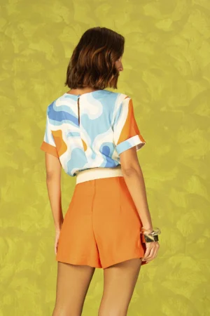 Conjunto Laura Estampado Azul