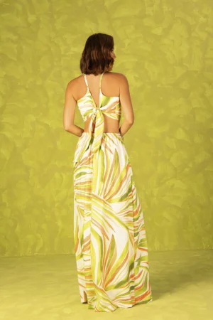 Vestido Paula Estampado Verde
