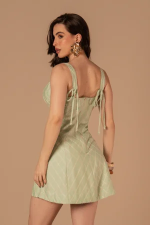 Vestido Thayná Verde Menta