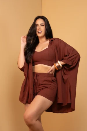 Blusão Stefany Marrom